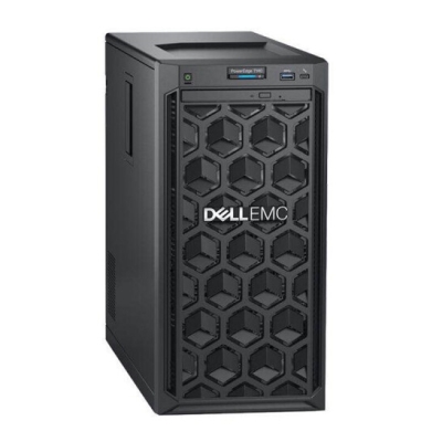 戴爾（DELL）T340服務器主機 塔式中小型服務器ERP/財務/文件服務器/入門級服務器 T340至強E-2224四核3.4G/350W 8G/1TSATA企業級 